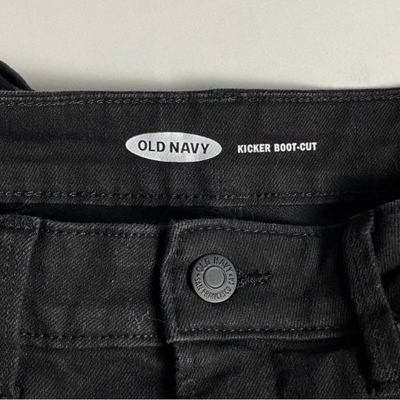 Old Navy Kicker Boot Cut Black Jeans NWT - Picture 2 of 7